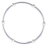 Kids Size Sterling Silver Stretch Bangle 6 Section Polished.