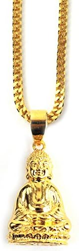 The Gold Gods Buddha 18K Gold Plated Necklace 28"