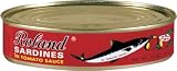 Roland Sardines in Tomato Sauce, 7.5-Ounce Oval Can (Pack of 48)