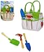 Kids GARDENING KIT garden tote tools set gardener toy