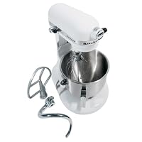 KitchenAid KM25G0XWH Commercial Series 5-Quart Stand Mixer, White