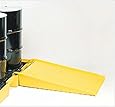 Eagle 1689 Polyethylene Low Profile Pallet Ramp, Yellow, 1500 lbs Load Capacity, 45.5" Length, 32" Width, 8" Height