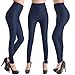 Bloom's Outlet Womens Polyurethane Leather High Waist Leggings Tight Pant LG27