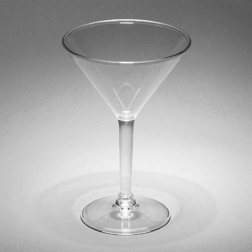 Classic 8 Oz. Unbreakable Polycarbonate Plastic Martini Glass