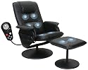 Comfort Products Relaxzen 8-Motor Massage Leisure Chair with Heat, Black