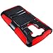 LG G3 VIGOR Case Cover (not for G3) 3-items Bundle-HERCULES Dual- Layer Hard/Gel Hybrid Kickstand Armor Case w/ Holster (Black/Red)+ICE-CLEAR(TM) Screen Protector Shield(Ultra Clear)+Touch Screen Stylus