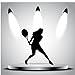 Tennis Girls Vinyl Wall Decal Sticker Art Black (18