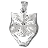 CleverSilver's Sterling Silver Charm Drama Masks