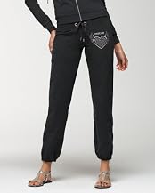 Embroidered Heart Zip Leg Pant