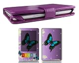 Bundle Monster Barnes & Noble Nook Genuine Leather Case Cover Jacket + Skin Art Decal Sticker + Screen Protector Ebook Accessories Combo - Fit 3G and Wifi Version