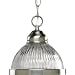 Progress Lighting P5080-09 1-Light Mini-Pendant with Clear Prismatic Glass, Brushed Nickel