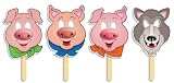 Scholastic TF1275 Three Little Pigs Fairy Tale Masks with Easy-to-Read Play!