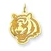14K Cincinnati Bengals Medium Tigers Head Logo Charm
