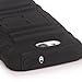 E LV LG Optimus L 90 L90 Dual Layer (Silicon inside and Hard Plactic outside) Armor Shell Holster Case with Kickstand and Belt Swivel Clip with 1 Stylus and 1 Cleaning Cloth