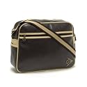 Dunlop Shoulder Flight Bag - Distressed Brown / Cream