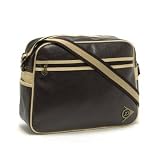 Dunlop Shoulder Flight Bag - Distressed Brown / Cream
