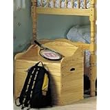 Kid's Toy Storage Chest Natural Finish by visiondecor Furniture