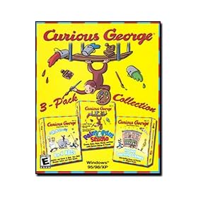 Curious George 3-Pack Collection (Pre-K ABC's,Paint&Print Studio, Preschool learning Games)