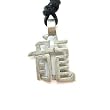 Year of the Dragon, Chinese Zodiac Pewter Pendant on Adjustable Cord Necklace