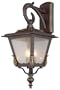 Ronan Outdoor Wall Lantern, 3 LIGHT, BLACK GOLD