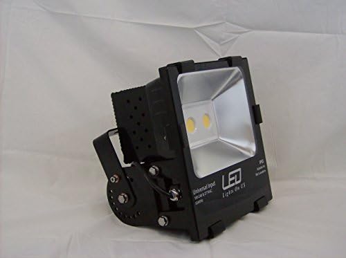 LightsOnUS 120W LED Flood Light, 400W MH replacement, day light white 5000K, 13,020 lm, 110-277V, DLC/ TUV approved, Cree LED, Meanwell driver, most efficient LED 108 lm/watt, 5-year warranty, also good for area lighting, parking lighting