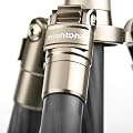 Mantona 300201 titanio Treppiedi in carbonio con testa a sfera