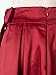 Choies Women's Burgundy/Black Bowknot High Waist Hi-lo Party Skater Skirt