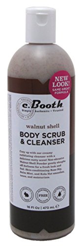 C.Booth Walnut Shell Body Scrub & Cleanser 16oz