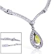 One of a Kind 2 1/8ctw Yellow Sapphire & Round Brilliant Diamond Necklace in 18kt Gold