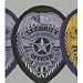 SECURITY OFFICER Guard SILVER on BLACK Uniform Badge Shield Patch Emblem Insignia 2-3/4