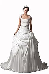 Winter Taffeta Wedding Dress 