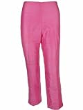 LAUREN by Ralph Lauren Women's Cropped Silk Pants Misses 8P Pink