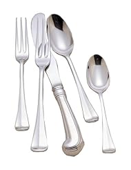 Kitchen: Colonial Williamsburg Royal Scroll Stainless Steel Flatware 5 Piece Place Setting - Reed & Barton