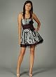 Gathered Rosette Tulle Cocktail Dress for Bridesmaid Formal Prom