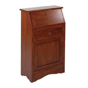 Winsome Wood Secretary Desk, Walnut