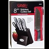  : Ginsu 8-Piece Stainless-Steel Knife Block Set