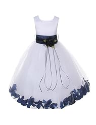Girls Satin Flower-Girl Dress 