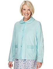 Round Collar Jacquard Towelling Bed Jacket