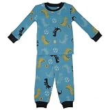 Petit Lem Dino Print Long-Sleeve/Pant Pajamas