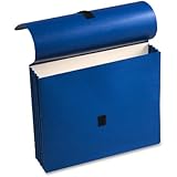 Wilson Jones ColorLife Expanding Wallets, 9 1/2" x 11 3/4", Letter, Dark Blue, Box of 10 Wallets (WCC719-4BL)