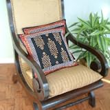 Kilim Noir ~ Rustic Black Designer Throw Pillow Cushion Cover 17x17