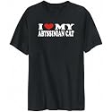 T-Shirt Mens Black " I LOVE MY Abyssinian " Cats