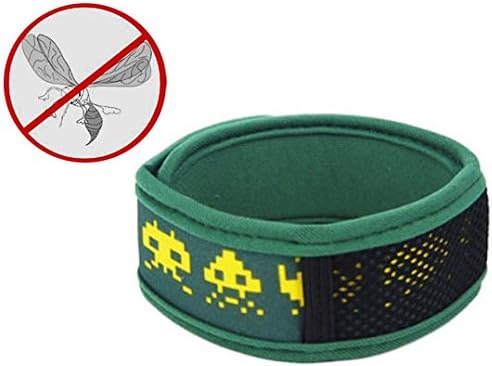 MEGAZON Natural Defense Mosquito Repellent Bracele With 4 Free Refills (ARMY GREEN）