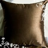 Decorative Modern Mocha Throw Pillow Cover