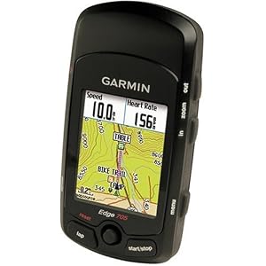 Garmin Edge 705 GPS-Enabled Cycling Computer (Includes Heart Rate Monitor, Speed/Cadence Sensor, and SD Card with Street Maps)