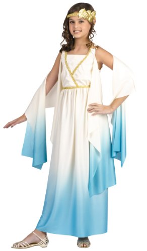 Fun World Greek Goddess Child Costume Cream Large (12-14)