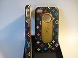 LV Style iPhone 4 Deluxe Case Black Monogram Design? Cover