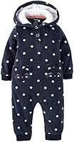 Carter's Baby Girls' Fleece Hooded Romper (Baby) - Mouse