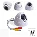 New White Wired 24IR 24LED 24 LED Infrared Day & Night 420 TVL Dome Color Home Office CCTV Camera wiht UK power adaptor