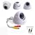 New White Wired 24IR 24LED 24 LED Infrared Day & Night 420 TVL Dome Color Home Office CCTV Camera wiht UK power adaptor